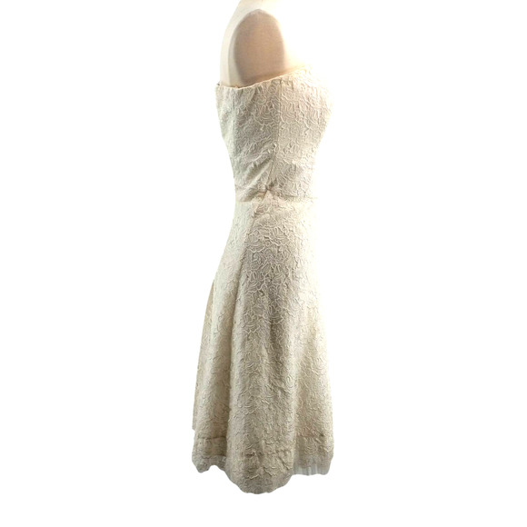 Nicole Miller Collection White Strapless Dress Size 2 EUC - Picture 8 of 10
